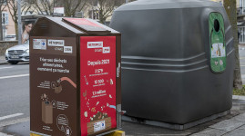 La dernière borne à compost installée à Saint-Genis-Laval