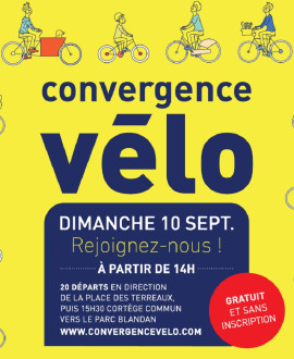 Des Terreaux au parc Blandan, tous en selle avec Convergence vélo !