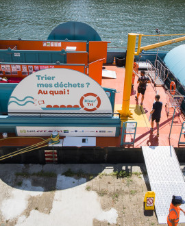 River'Tri : une déchèterie fluviale au cœur de Lyon