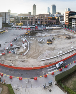 Gare Part-Dieu : les travaux avancent place de Francfort