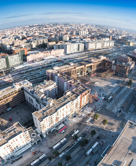 Lyon Part-Dieu : chantiers de l'avenue Pompidou et du boulevard Vivier Merle