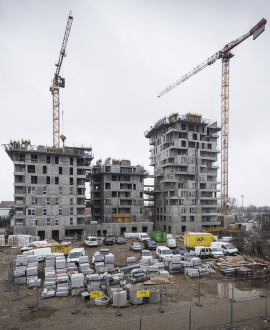 Carré de Soie : les constructions sortent de terre côté Villeurbanne