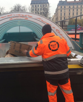 River'Tri Lyon : la déchèterie fluviale récompensée