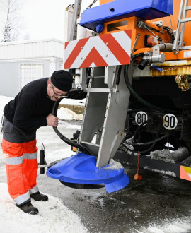 Neige : les agents de la Métropole interviennent