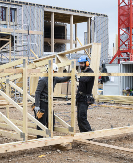 Du bois pour construire le nouveau collège de Saint-Priest