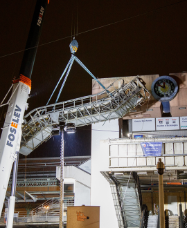 Gare de Perrache : démontage des escalators