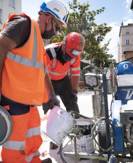 La Métropole teste une peinture anti-chaleur pour rafraîchir la ville