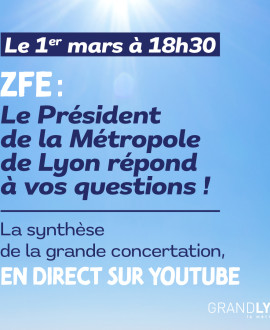 ZFE : Suivez la réunion de synthèse de la concertation