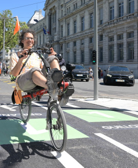 Prêts à pédaler sur le 1er kilomètre des Voies Lyonnaises ?