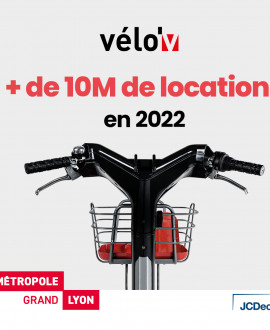 10 millions de locations de vélo'v en 2022 !