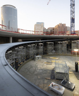 Part-Dieu : visitez le chantier du parking vélo sous la place Béraudier