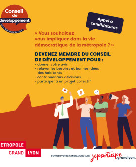 Donnez votre avis sur le futur de la métropole en rejoignant le conseil de développement