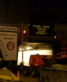 Tunnel sous Fourvière : les fermetures ponctuelles d'août