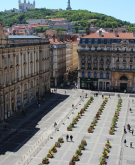 Place des Terreaux : rénovation de la fontaine Bartholdi