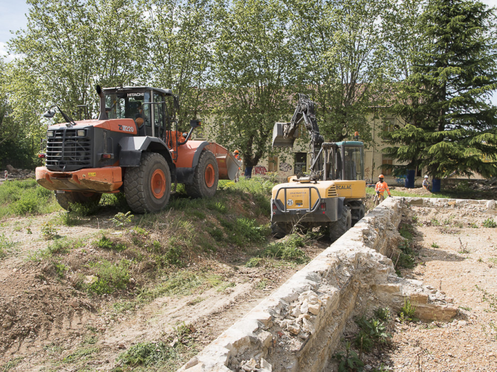 Parc Blandan : l'aménagement du fort a commencé