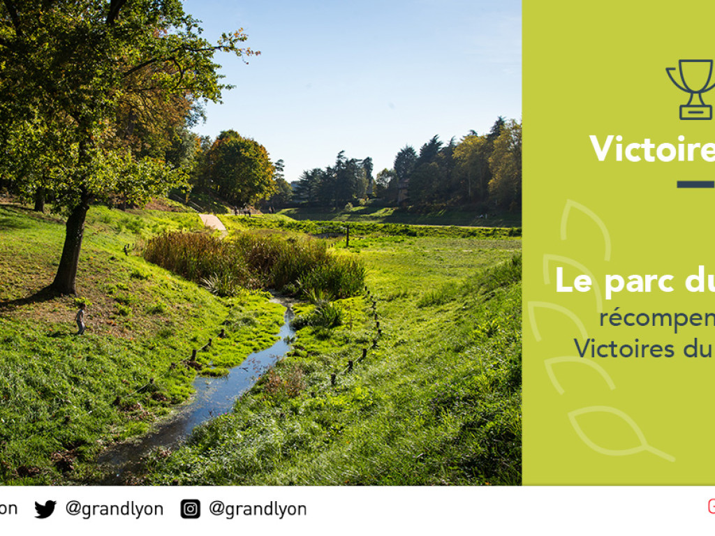 Une victoire d'or pour le parc du vallon de La Duchère !