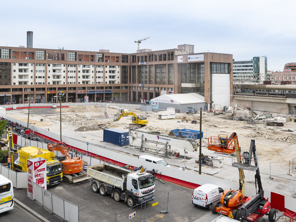 Part-Dieu : les grands travaux ont démarré devant la gare