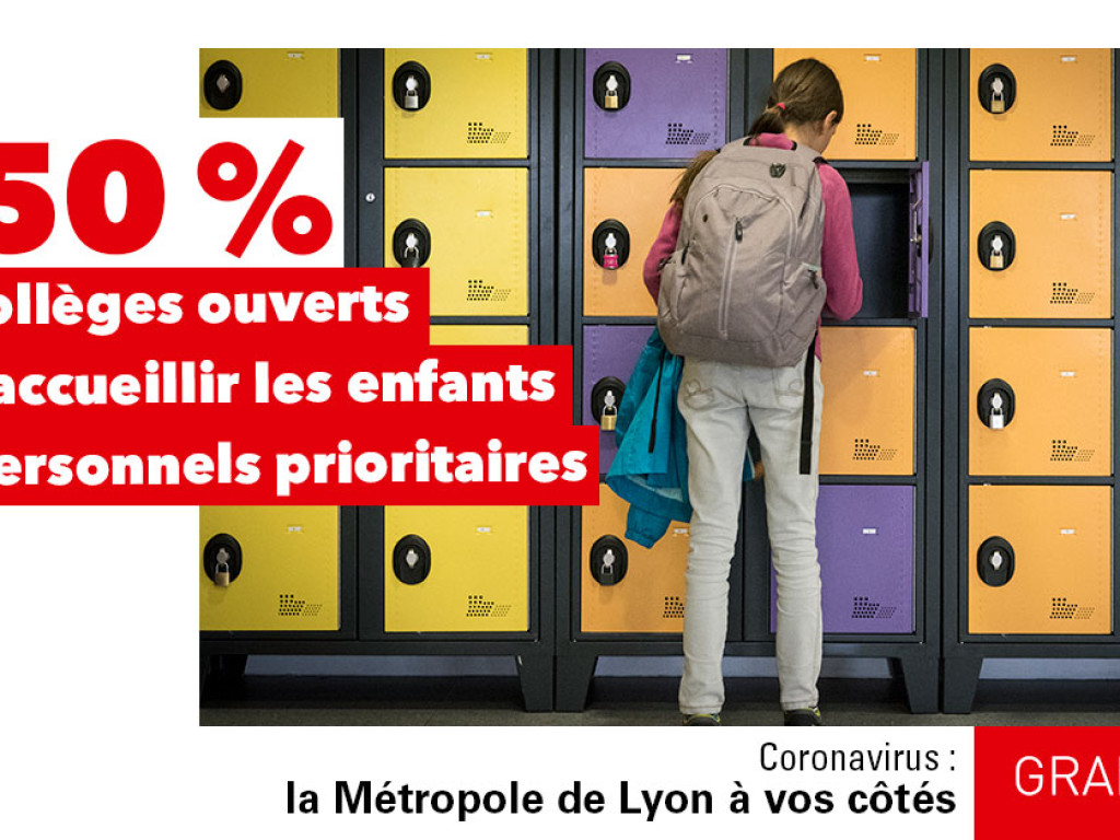 Les collèges de la Métropole accueillent les enfants des personnes mobilisées