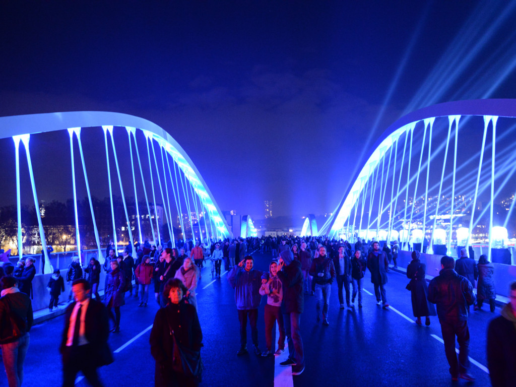 Inauguration du pont Schuman