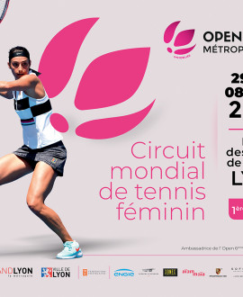 Tennis : la n°7 mondiale à l'Open 6ème sens Métropole de Lyon