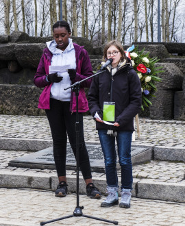 Les collégiens en voyage mémoire à Auschwitz