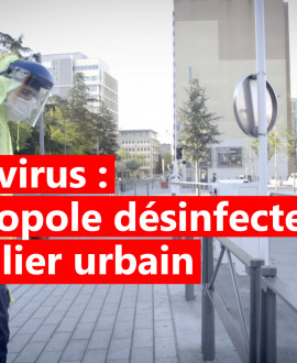 Coronavirus : la désinfection du mobilier urbain a commencé