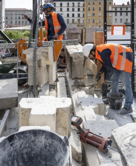 Lyon : dans les coulisses du chantier du pont Bonaparte