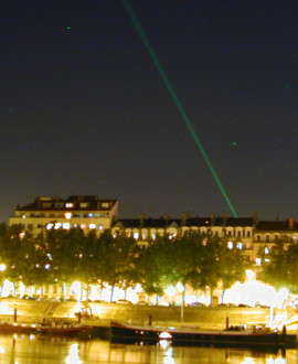 Vaulx-en-Velin/Fourvière : des tirs laser pour calculer la vitesse de la lumière
