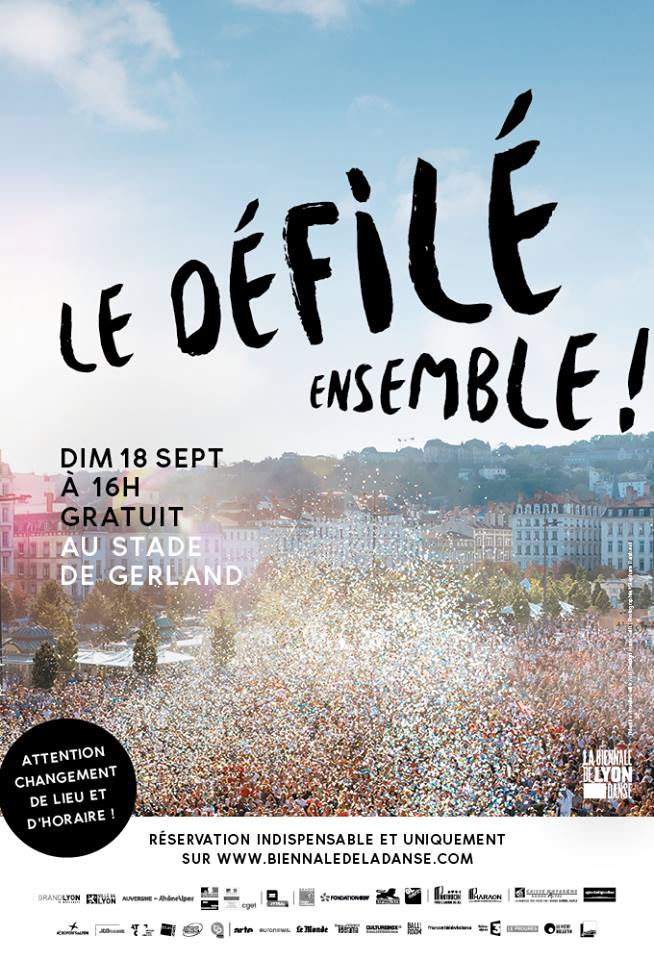 Le Défilé de la Biennale de la Danse, prévu le dimanche 18 septembre, est déplacé dans l’enceinte du stade de Gerland.
