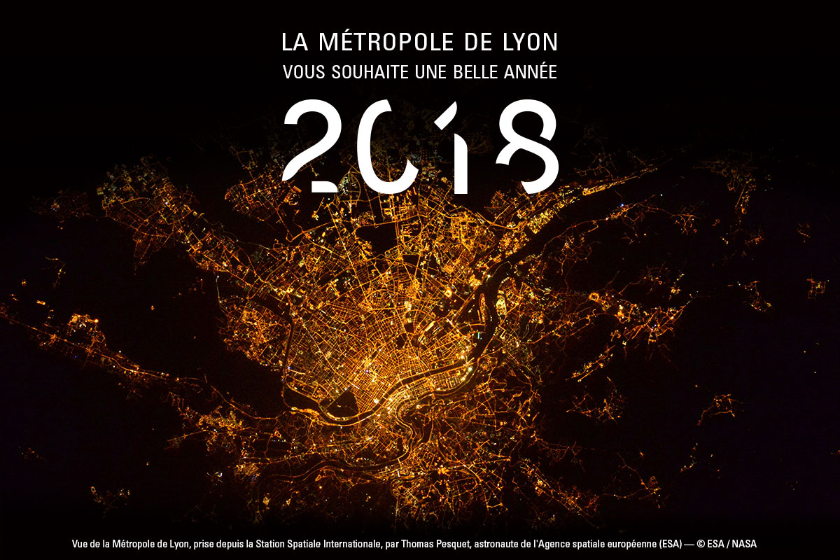 La Métropole de Lyon vous souhaite une belle année 2018