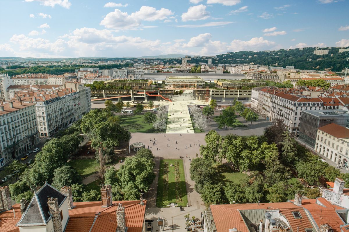 “Metamorphosis of Lyon’s Perrache Interchange: Future Plans for Eco-Renovation and Rooftop Gardens”